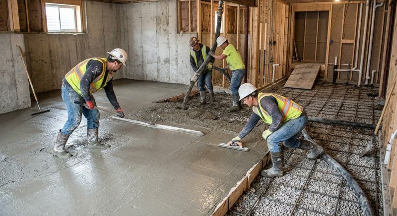 Basement Concrete Installation in Medina, OH