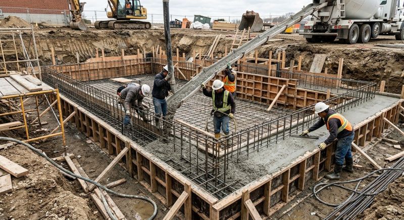 Basement Concrete Installation in Richfield, OH