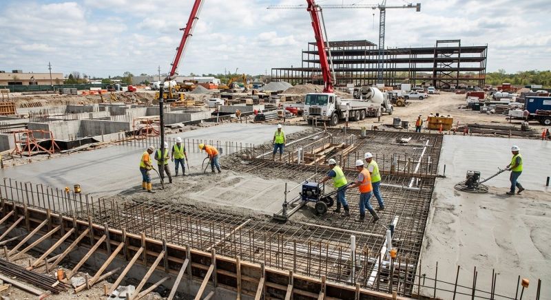 Commercial Slab Construction in Lagrange, OH