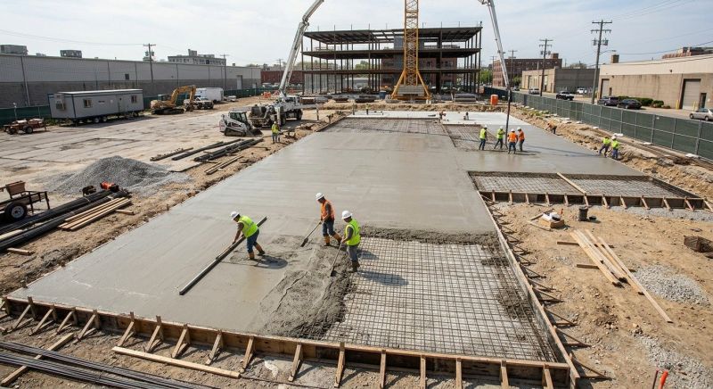 Commercial Slab Construction in North Royalton, OH