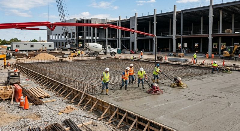 Commercial Slab Construction in Tallmadge, OH