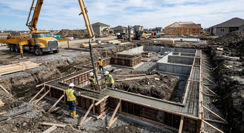 Concrete Foundation Installation in Bedford, OH