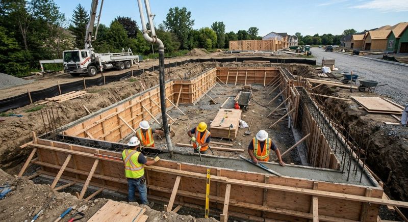 Concrete Foundation Installation in Lorain County, OH