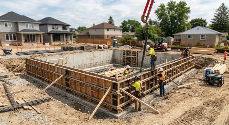 Foundation Construction in Cuyahoga Falls, OH