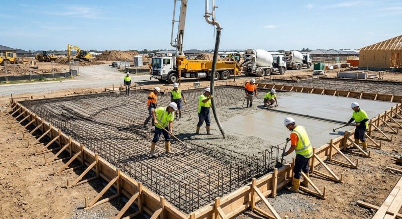 Foundation Slab Construction in Medina, OH