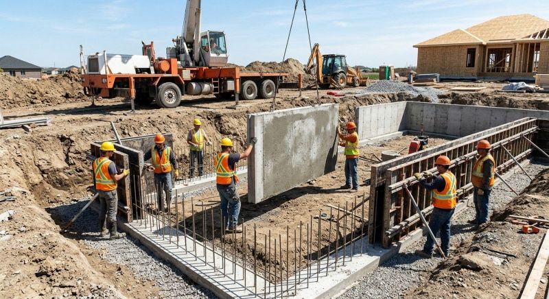 Foundation Wall Pouring in Akron, OH