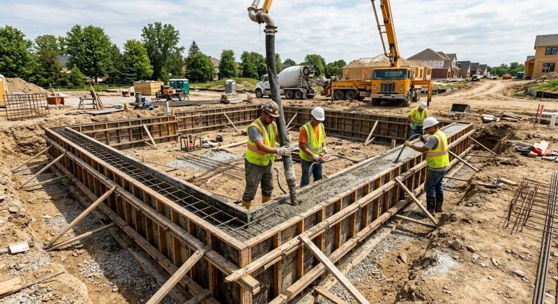 Foundation Wall Pouring in Barberton, OH