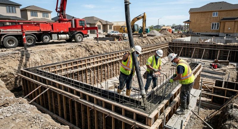 Foundation Wall Pouring in West Salem, OH