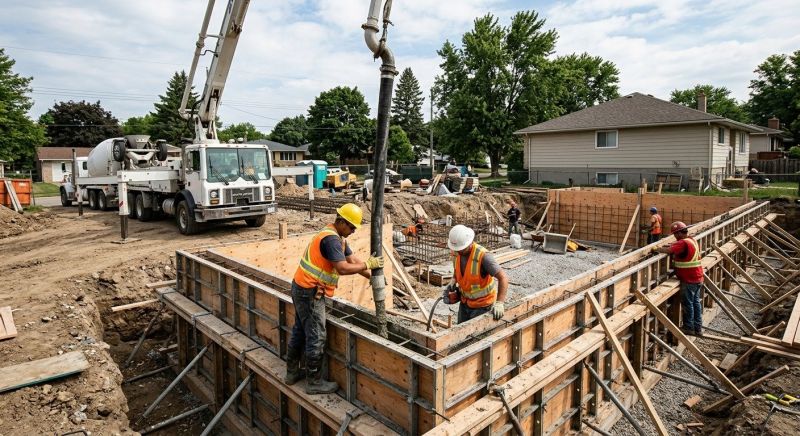 Foundation Wall Pouring in Westlake, OH